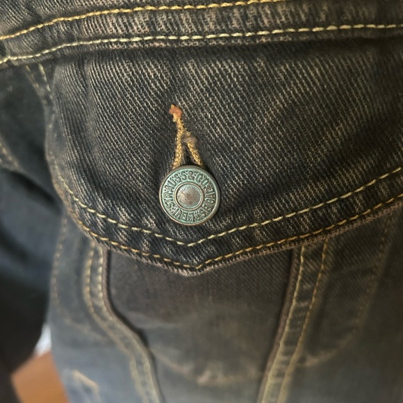 Vintage New Old Stock Levi's Men's Trucker Jacket Rust 705070604 Men’s Medium - Picture 7 of 13